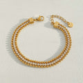 High Quality 18K True Gold PVD Plated Stainless Steel Bracelets Factory Wholesale for Girls-Fashionable Trendy Summer Jewelry