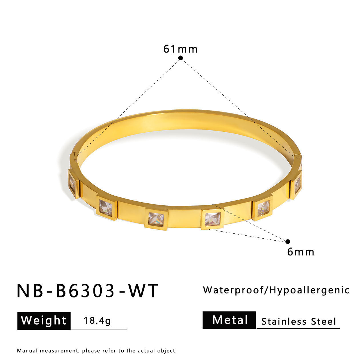 Wholesale Open and Close Gold Plated Stainless Steel Bangles Fashion Jewelry with Zircons for Girls Girls' Cuff Bracelets