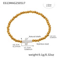 True Gold Plated Stainless Steel Beaded Bracelets with Natural Shell and Agate Waterproof Factory Wholesale Low MOQ