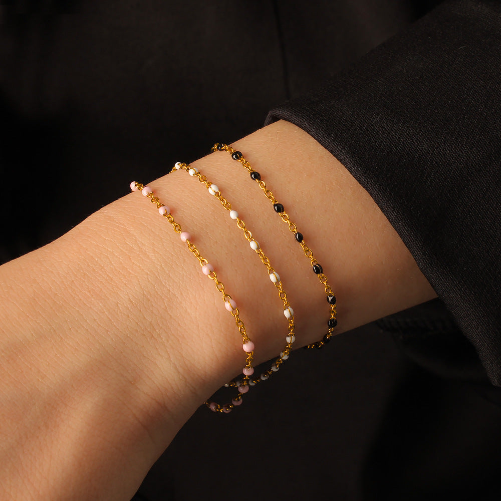 Stainless Steel 18K Gold Plated Chain & Link Bracelets Unisex Trendy Elegant Design Wholesale Jewelry