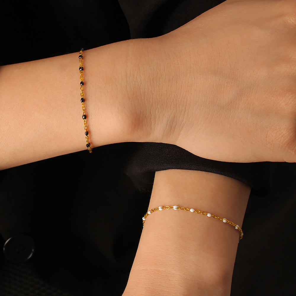 Stainless Steel 18K Gold Plated Chain & Link Bracelets Unisex Trendy Elegant Design Wholesale Jewelry