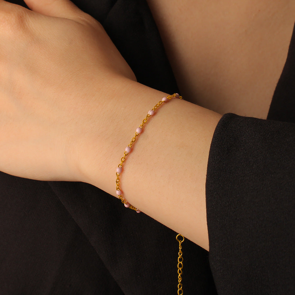 Stainless Steel 18K Gold Plated Chain & Link Bracelets Unisex Trendy Elegant Design Wholesale Jewelry