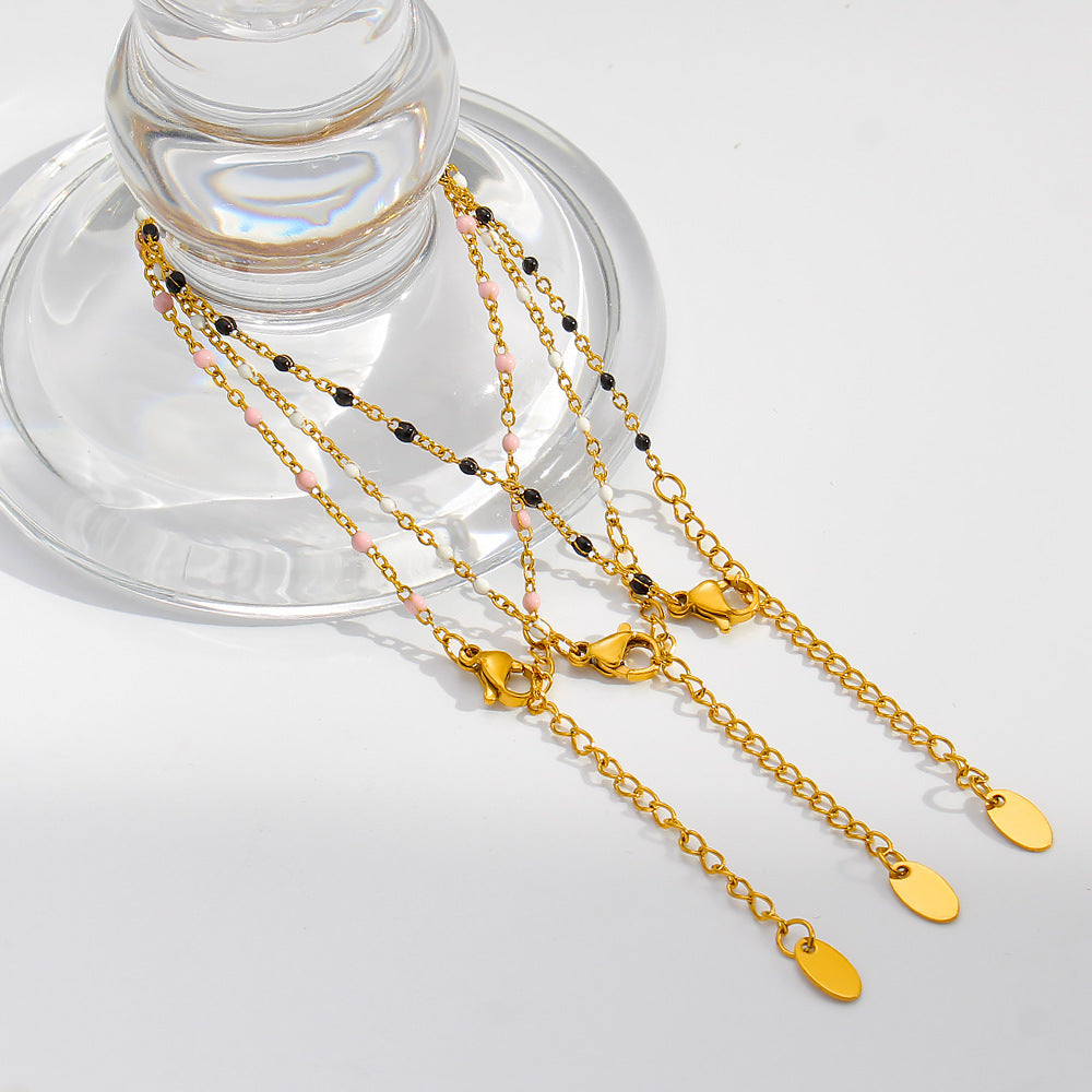 Stainless Steel 18K Gold Plated Chain & Link Bracelets Unisex Trendy Elegant Design Wholesale Jewelry