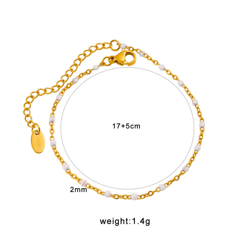 Stainless Steel 18K Gold Plated Chain & Link Bracelets Unisex Trendy Elegant Design Wholesale Jewelry