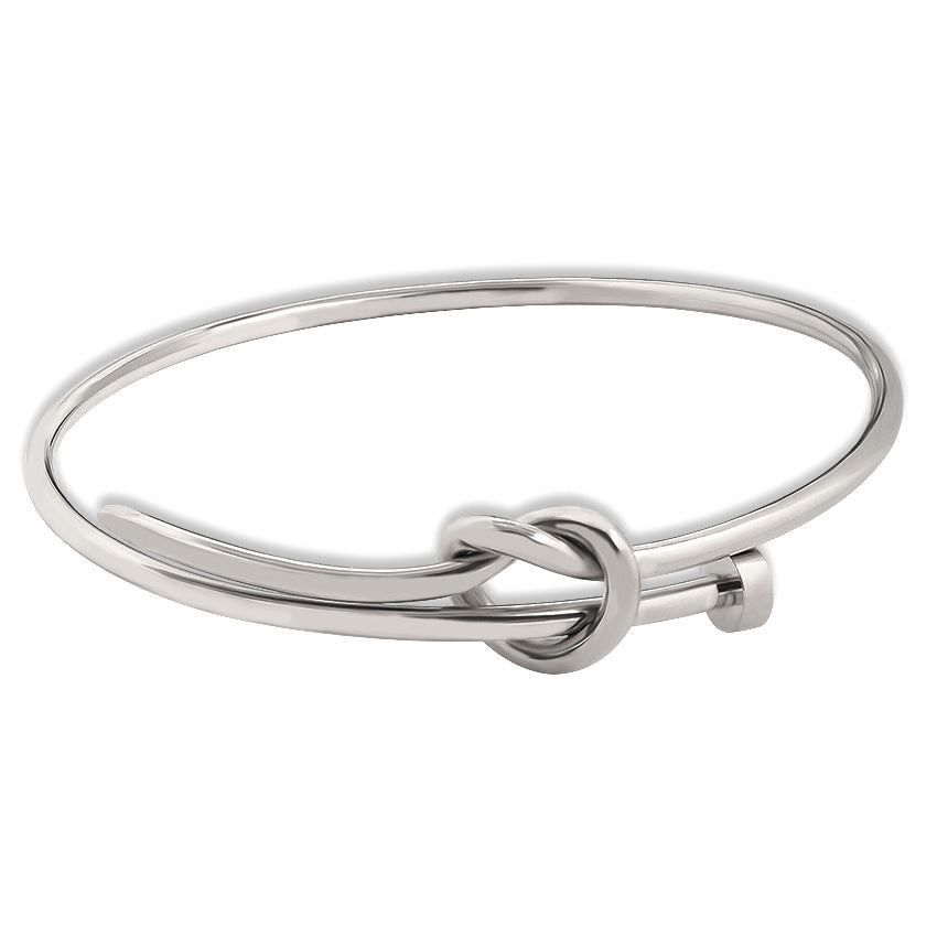 Customizable PVD 18K Gold Plated Stainless Steel Punk Style Unisex Luxury Bangle Bracelets for Party Occasions