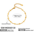 18K Gold PVD Plated Stainless Steel Classic Cross Hand Chain with Interlocking Links Gift