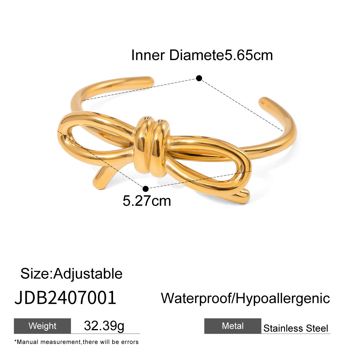 Wholesale Open Bangle Fashion Cuff Bracelets Real Gold PVD Plated Stainless Steel for Girls