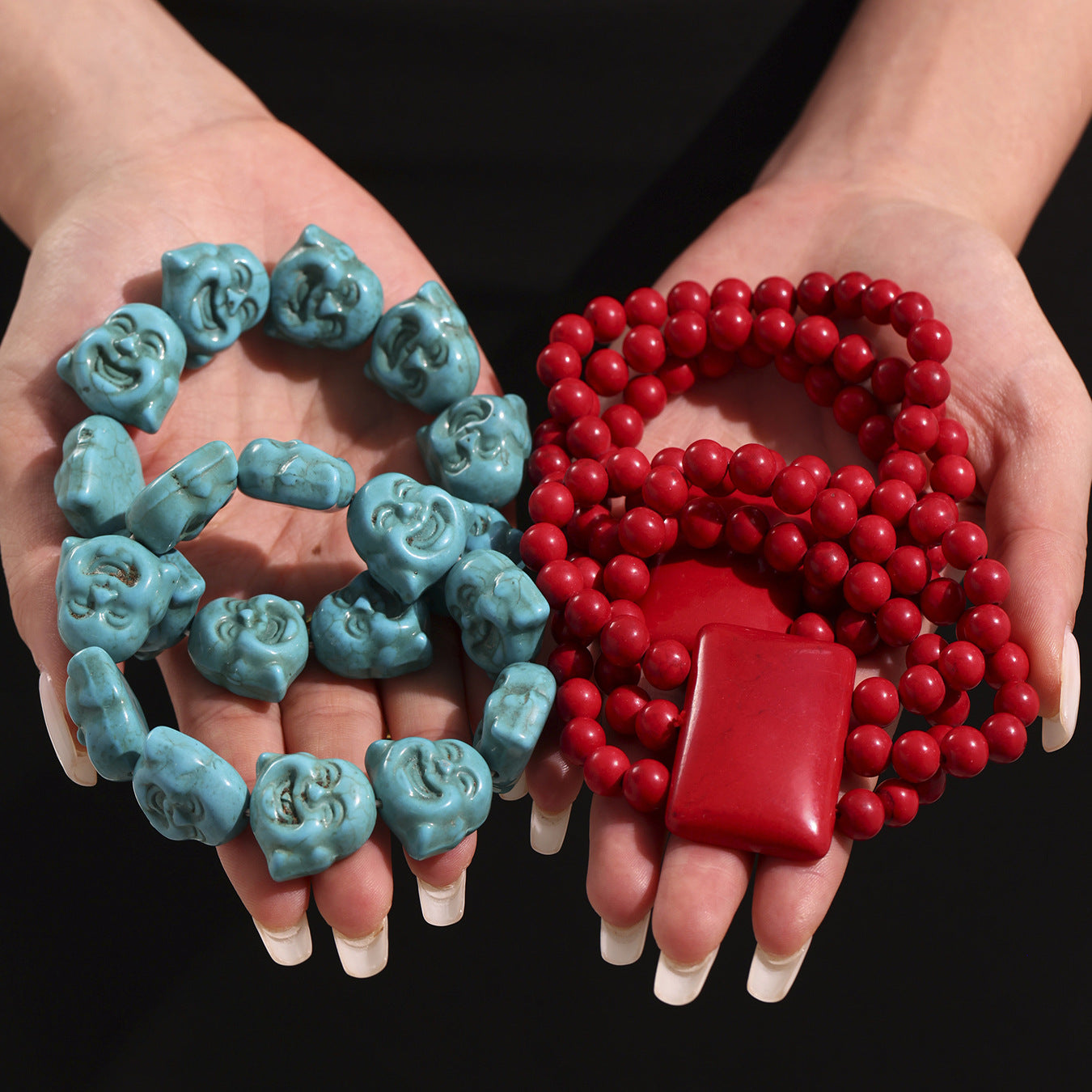 Wholesale Fashion Bracelets Natural Stone Elastic Rope Adjustable Crown-shaped Colorful Gemstone for Gift