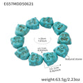 Wholesale Fashion Bracelets Natural Stone Elastic Rope Adjustable Crown-shaped Colorful Gemstone for Gift
