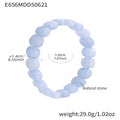 Wholesale Bohemian Style Trendy Crown-shaped Wrap Bracelets Natural Stone Elastic Rope Adjustable Colorful Gemstone Gift