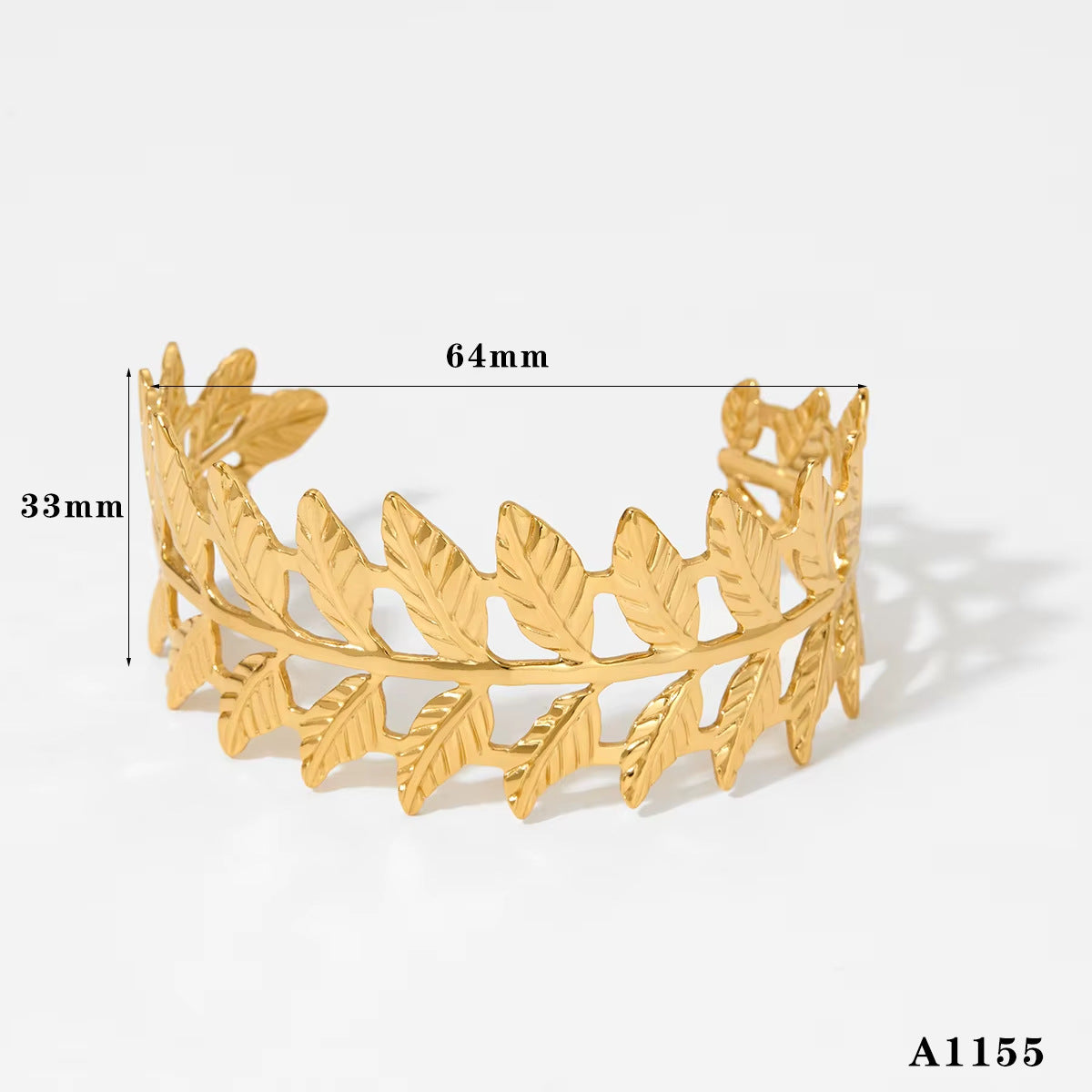 18K True Gold Plated Chunky Stainless Steel Cuff Bracelets Fashion Jewelry Hand Bangles Gold Plated Bangle