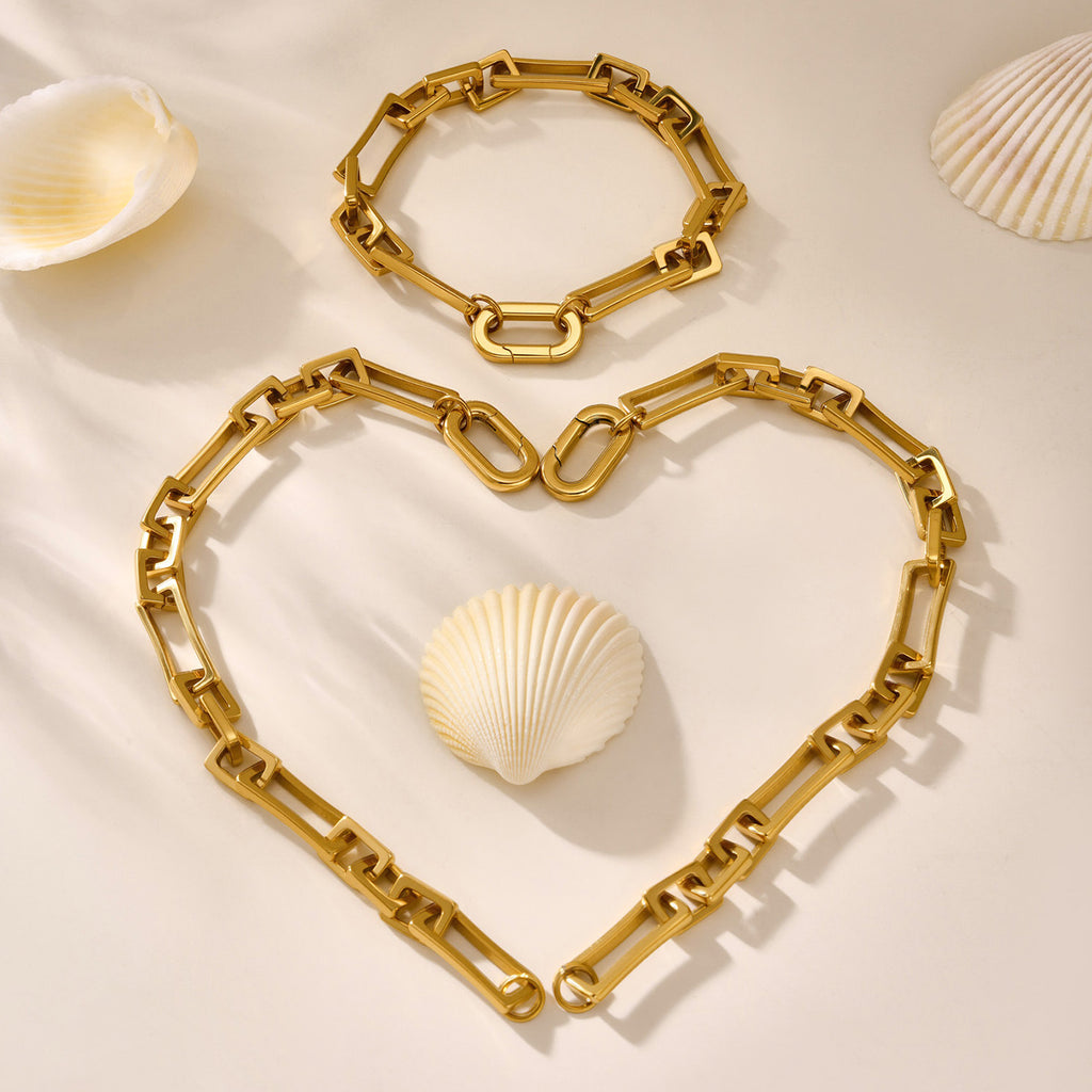 Cute Trendy Stainless Steel Bracelet for Girls Real Gold PVD Plated Fashion Jewelry for Anniversary Occasions