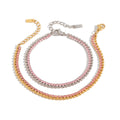 Wholesale Stainless Steel Classic Crown Shape Bracelet Trendy Girls' Fashion Jewelry Real Gold Plating Cute Fashion Chain Link