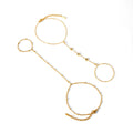 Customizable 18K Gold Plated PVD Stainless Steel Chain Bracelet with Zircons Trendy Fashion Jewelry for Girls' Parties