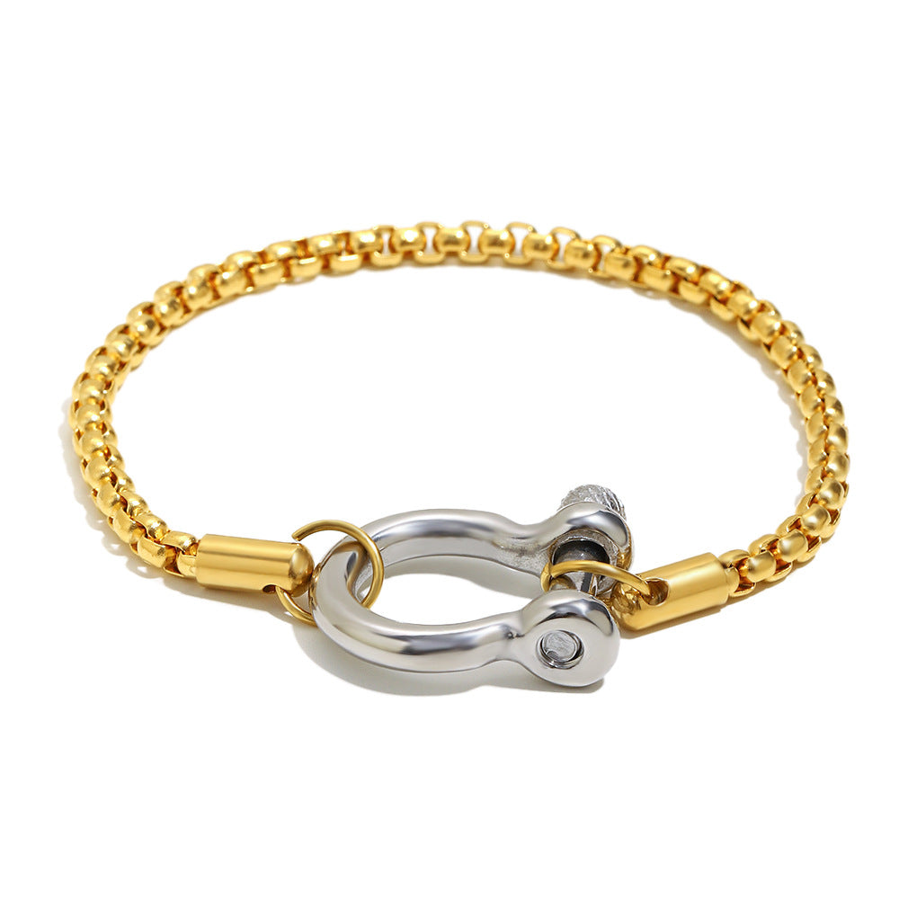 Customizable 18K Gold PVD Stainless Steel Designer Bracelets for Unisex
