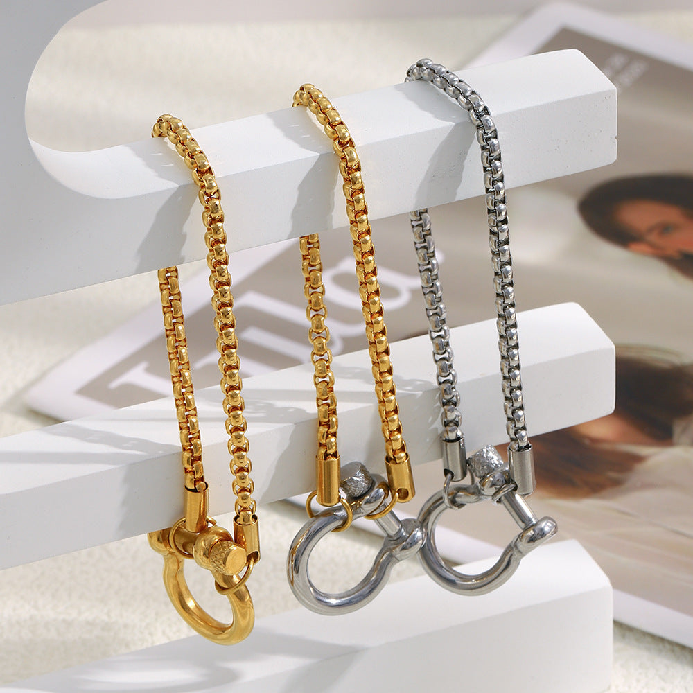 Customizable 18K Gold PVD Stainless Steel Designer Bracelets for Unisex