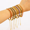 Customizable Stainless Steel 18K Gold PVD Plated Butterfly Chain Bracelets Trendy Zircon Waterproof Hypoallergenic Unisex Gift