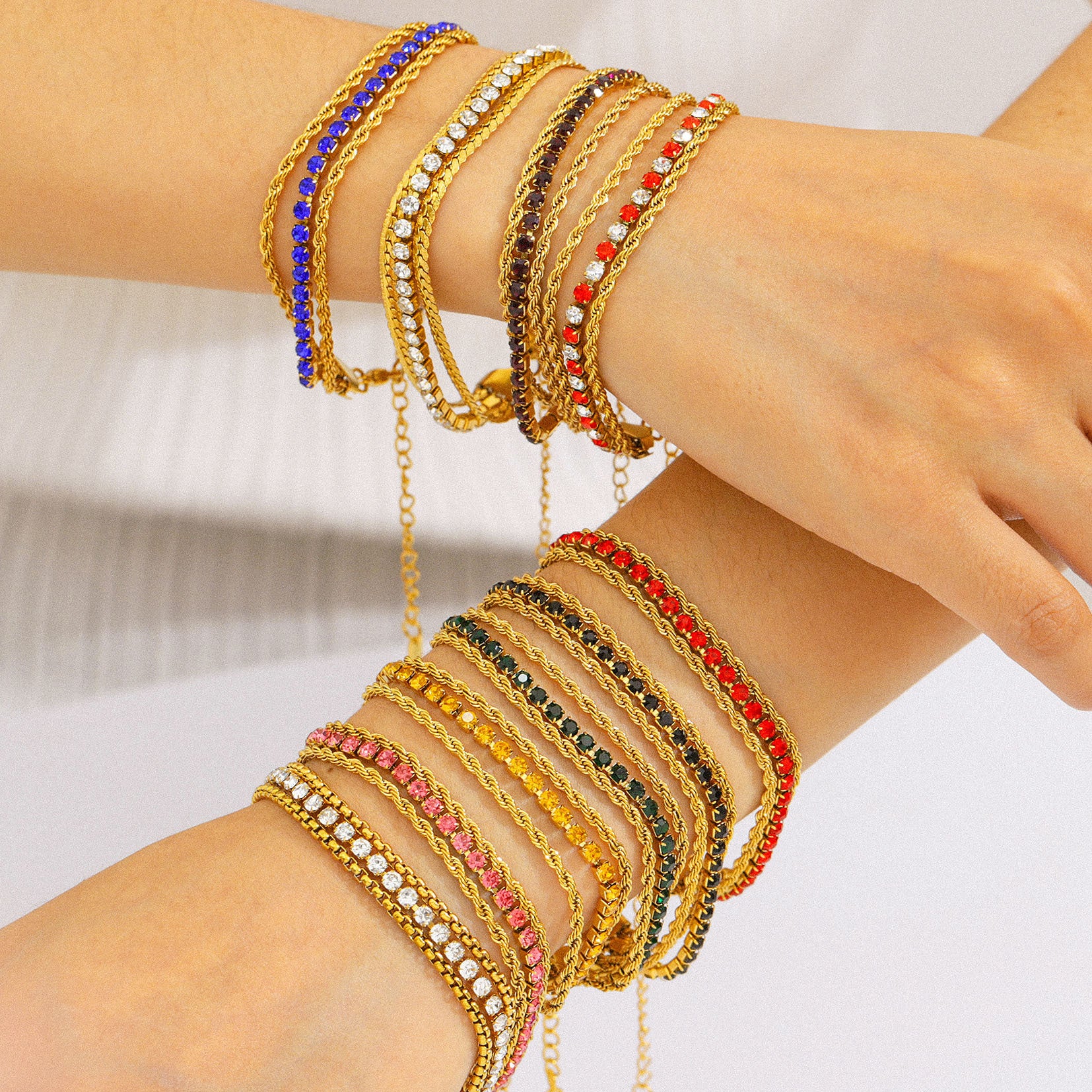 Customizable Stainless Steel 18K Gold PVD Plated Butterfly Chain Bracelets Trendy Zircon Waterproof Hypoallergenic Unisex Gift