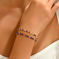 Customizable Stainless Steel 18K Gold PVD Plated Butterfly Chain Trendy Colorful Zircon Waterproof Hypoallergenic Unisex Gift