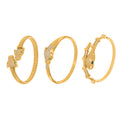 Customizable Vintage 18K Gold PVD Plated Zircon Snake Stainless Steel Open Bangle Bracelets Wholesale Waterproof Vacuum Plating