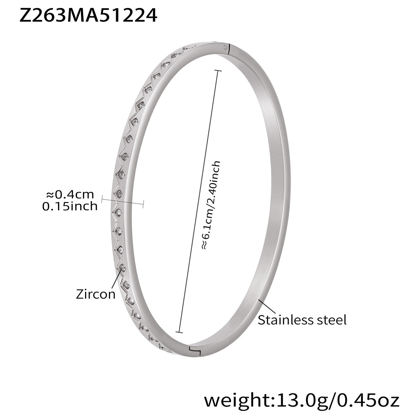 18K Gold PVD Plated Stainless Steel Zircon Vintage Crown Shape Bracelets & Bangles-Gift Jewelry Wholesale Fashion