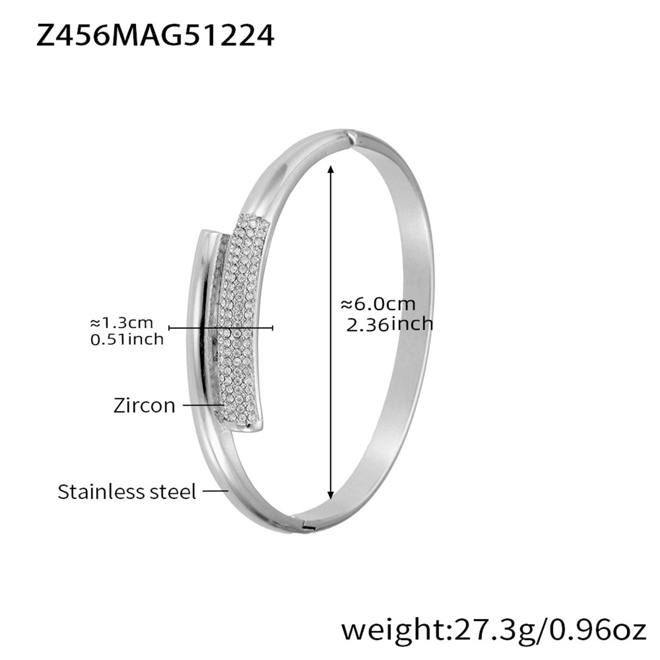 18K Gold PVD Plated Stainless Steel Zircon Vintage Crown Shape Bracelets & Bangles-Gift Jewelry Wholesale Fashion