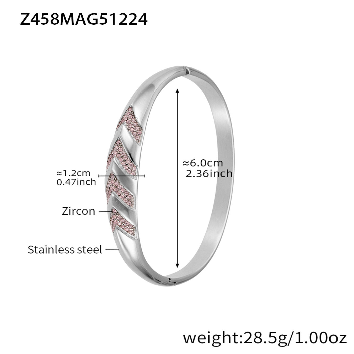18K Gold PVD Plated Stainless Steel Zircon Vintage Crown Shape Bracelets & Bangles-Gift Jewelry Wholesale Fashion