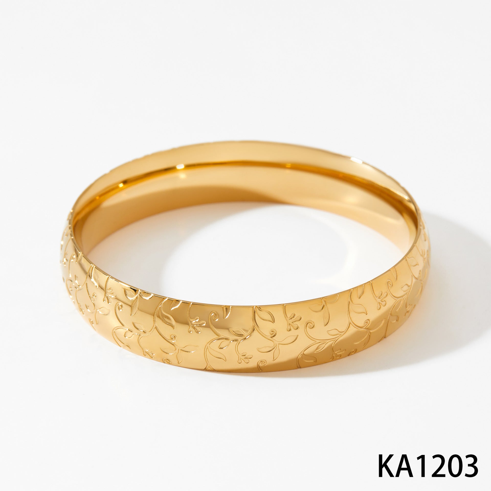 Punk Style Stainless Steel Women's Bangle 18K Gold/Silver Plating CROWN Pattern Personalized Engraving Option-Elegant Non-Fading