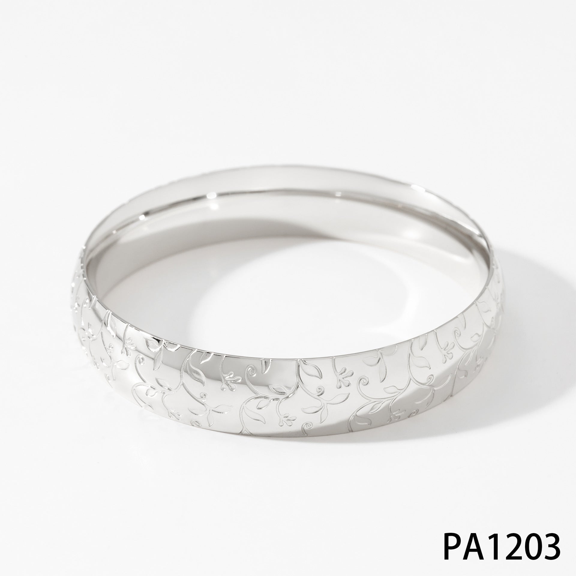 Punk Style Stainless Steel Women's Bangle 18K Gold/Silver Plating CROWN Pattern Personalized Engraving Option-Elegant Non-Fading