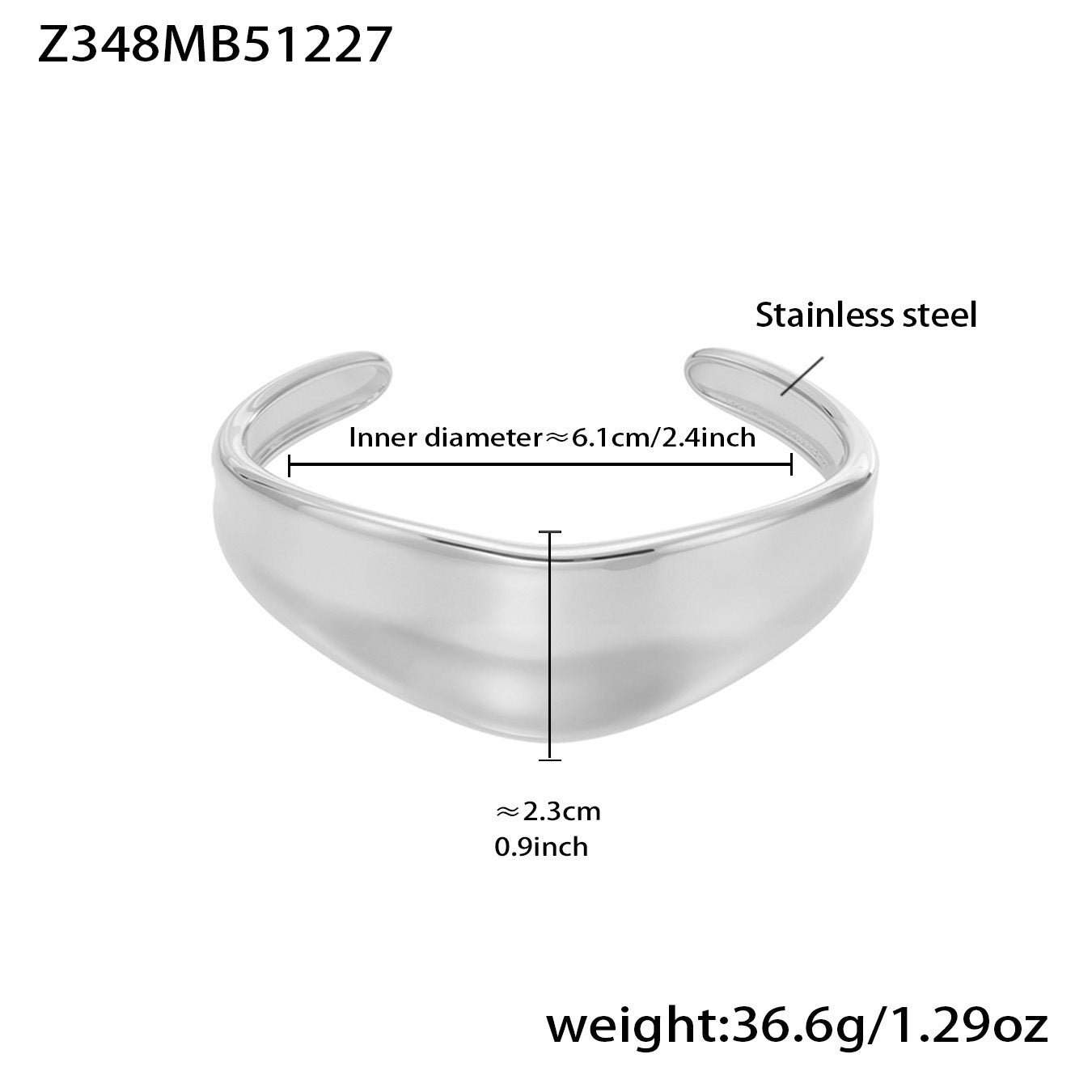 Stainless Steel 18K Gold Plated Cute Open Bangles CROWN Chunky Designs Waterproof Non-tarnishing Women's Gift
