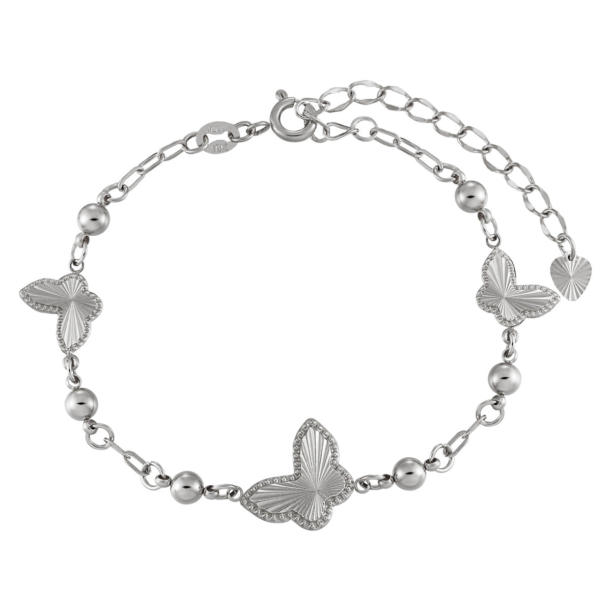 Bracelets 18K Gold Plated Butterfly Design Waterproof Stainless Steel Unisex Party Gift Chain Adjustable Hypoallergenic Trendy
