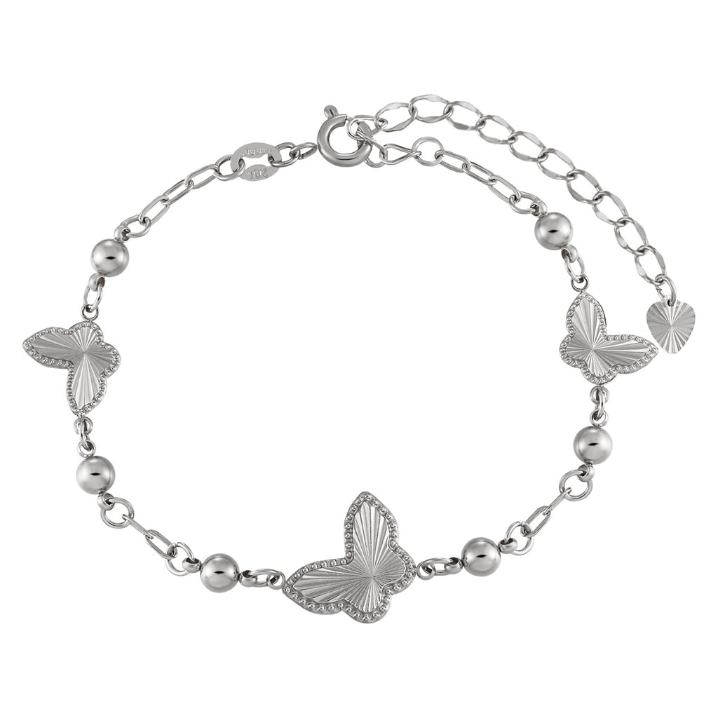 Bracelets 18K Gold Plated Butterfly Design Waterproof Stainless Steel Unisex Party Gift Chain Adjustable Hypoallergenic Trendy