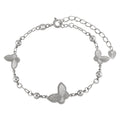Bracelets 18K Gold Plated Butterfly Design Waterproof Stainless Steel Unisex Party Gift Chain Adjustable Hypoallergenic Trendy
